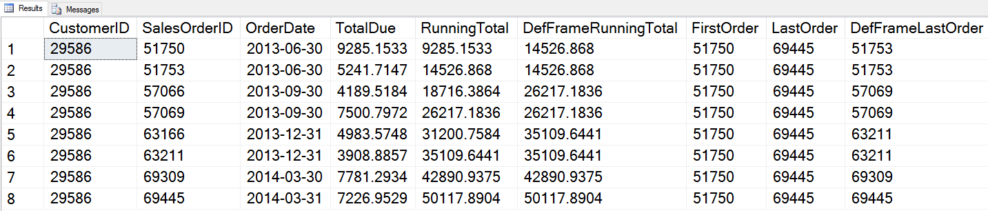 SQL SERVER - What is T-SQL Window Function Framing? - Notes from the Field #102 102-1notes 