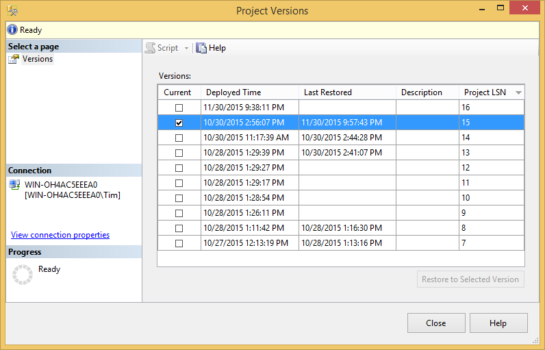 SQL SERVER - Getting Started with Project Versions in the SSIS Catalog - Notes from the Field #106 107-3 