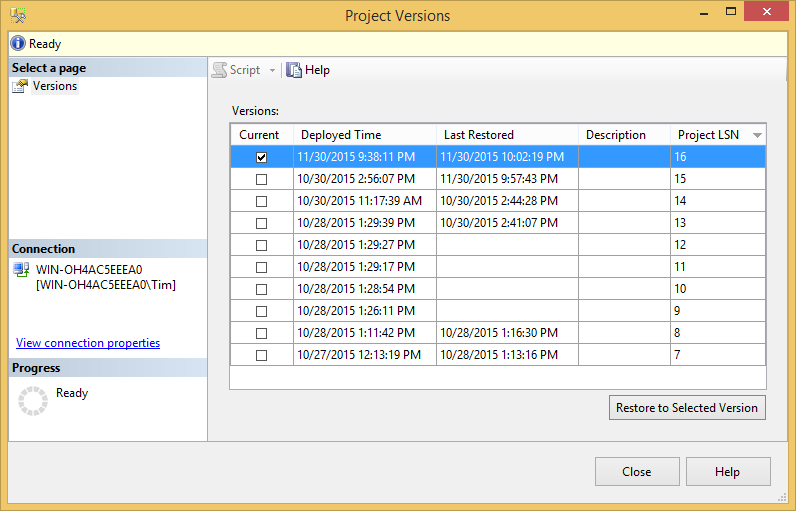 SQL SERVER - Getting Started with Project Versions in the SSIS Catalog - Notes from the Field #106 107-4 