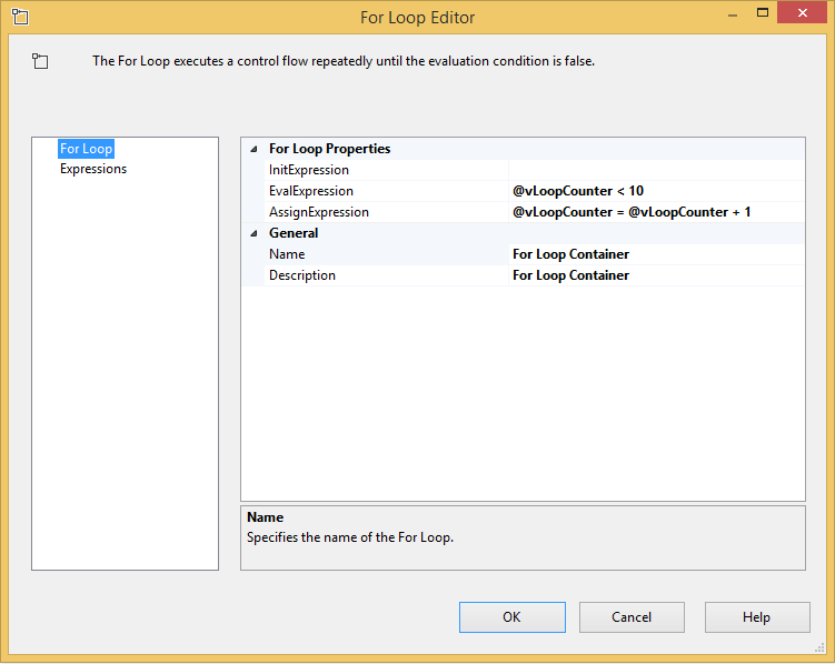 SQL SERVER - SSIS - Get Started with the For Loop Container - Notes from the Field #113 113-2 