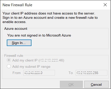 SQL SERVER - Connecting to Azure SQL DB azure-db-05 