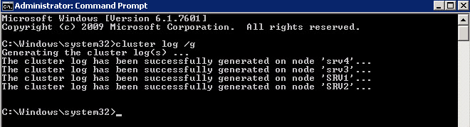 SQL SERVER - Steps to Generate Windows Cluster Log? cluster.log-01 