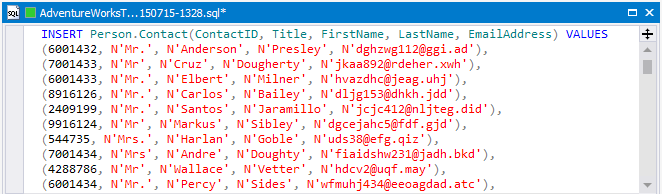 SQL SERVER - Generating Meaningful Test Data with dbForge Data Generator for SQL Server dbforge-8 