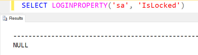 SQL SERVER - FIX – Property IsLocked is Not Available for Login locked-02 