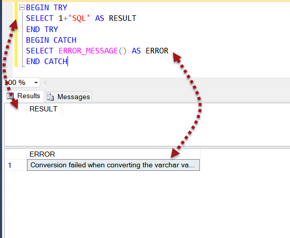 SQL SERVER - Scope of ERROR_MESSAGE scopeerror0 