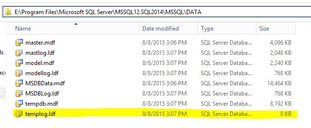 SQL SERVER - Error while starting SQL Server logFileSize <= BlkToByteOffset ((ULONG)-1) tempdb-01 