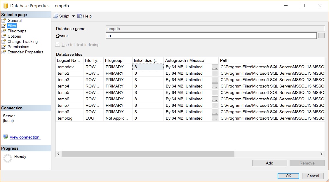SQL Server 2016 - Enhancements with TempDB tempdb-sql16-01 
