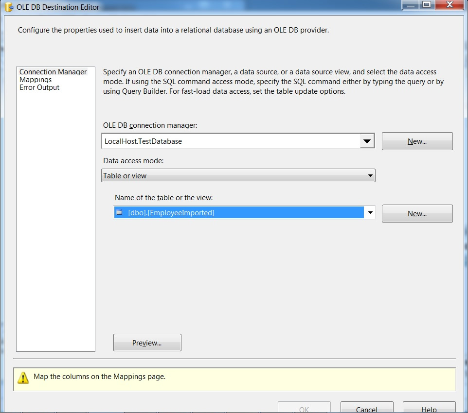 SQL SERVER - Import CSV File into Database Table Using SSIS import14 