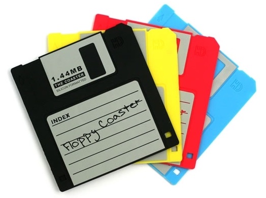 Personal Technology - From Floppy to CD, DVD to USB Drive - Quick Note on Evolution of Personal Storage Device Floppy-Disk-Coasters 