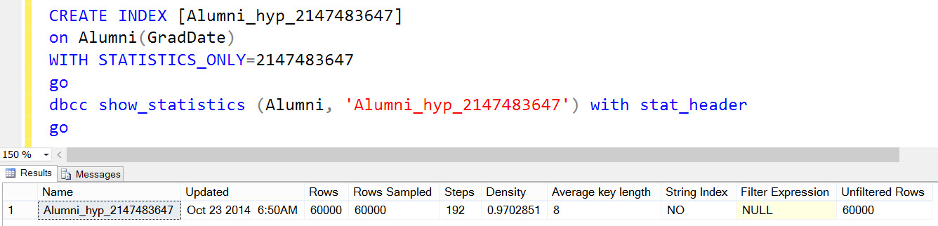 SQL SERVER - What is Hypothetical Indexes? Hypothetical-05 