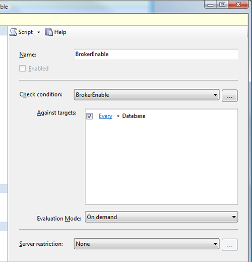 SQL SERVER - Policy Based Management - Create, Evaluate and Fix Policies PolicyManagement5 
