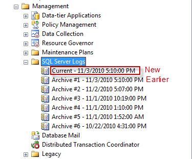 SQL SERVER - Recycle Error Log - Create New Log file without Server Restart SP_CYCLE_ERRORLOG2 