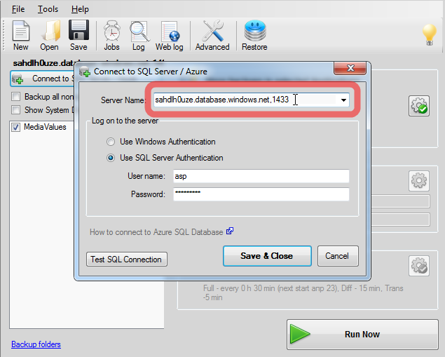 SQL SERVER - Azure SQL Databases Backup Made Easy with SQLBackupAndFTP image07 