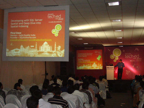 SQLAuthority News - TechEd India - April 12-14, 2010 Bangalore - An Unforgettable Experience TechEdIndia%20%2816%29 