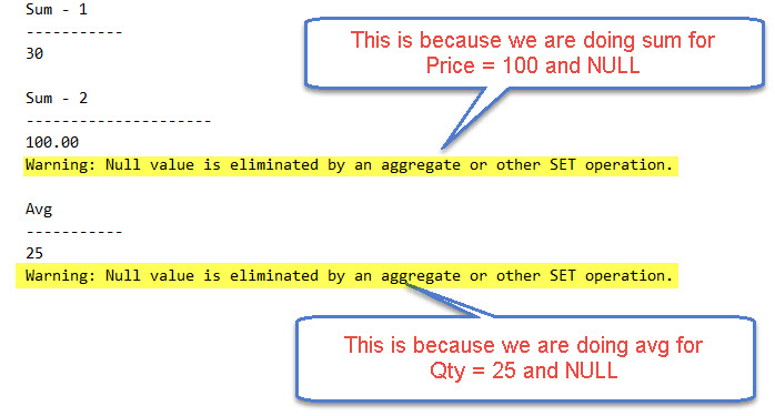SQL SERVER - Warning: Null value is Eliminated by an Aggregate or Other SET Operation ansi-warning-01 
