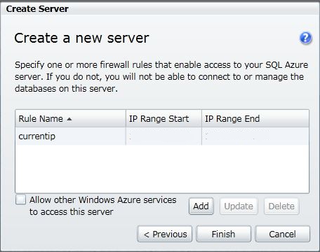 SQL SERVER - Introduction to SQL Azure - Creating Database and Connecting Database azure7 
