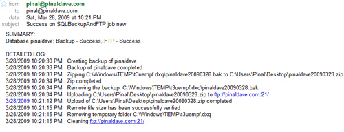 SQL SERVER - Very Powerful and Feature-Rich Backup, Zip and FTP Utility SQLBackupAndFTP backup5 
