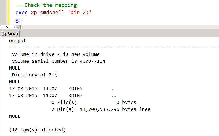 SQL SERVER - Backup on mapped drive failing with error - Error 3201, Level 16, State 1 bkp-map-drive-05 