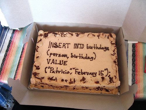 SQLAuthority News - Humorous SQL Cake - Funny SQL Cake cake3 