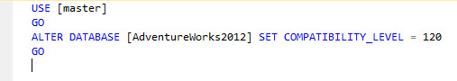 SQL SERVER - How to Change Compatibility of Database to SQL Server 2014 comp120-3 