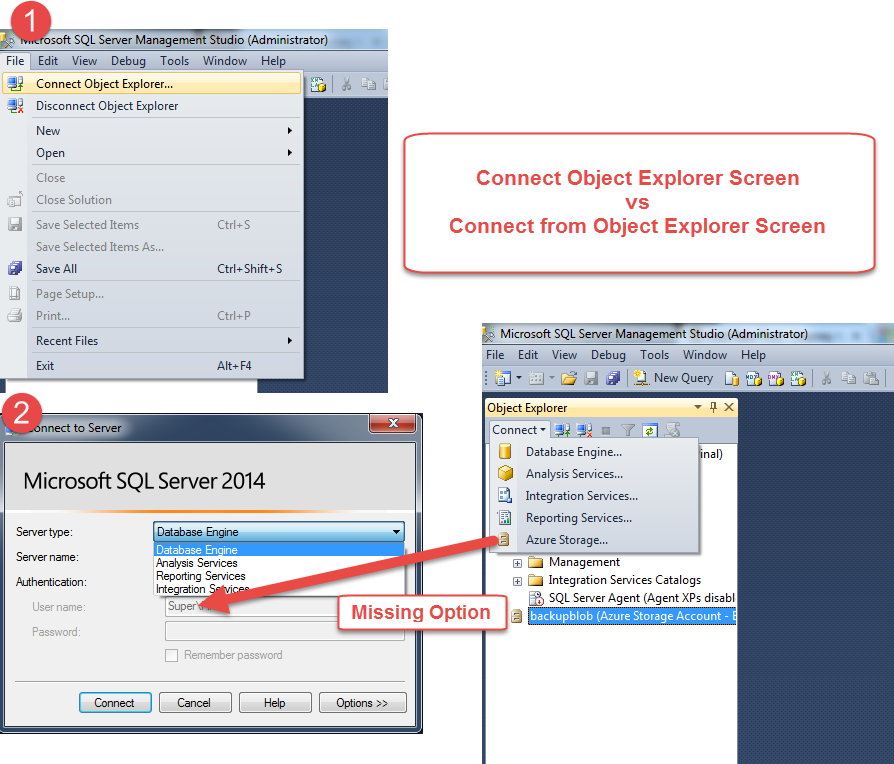SQL SERVER - A Question on SSMS Prompt about Connect to Server connectobjectexplorer 