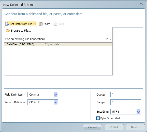 SQL SERVER - Import CSV into Database - Transferring File Content into a Database Table using CSVexpress delimited_schema1 