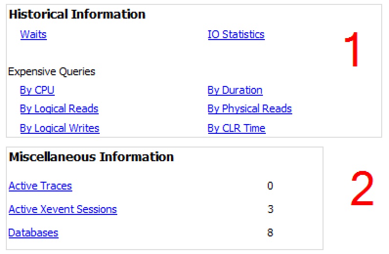SQL SERVER - Performance Dashboard - Historic Information dashboardhistory1 