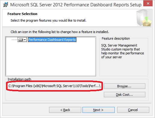 SQL SERVER - SSMS: Performance Dashboard Installation and Configuration dashboardinstall2 