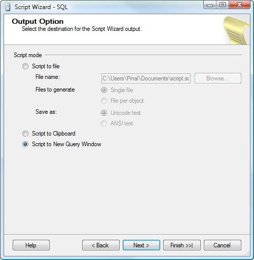 SQL SERVER - 2008 - Copy Database With Data - Generate T-SQL For Inserting Data From One Table to Another Table data7 