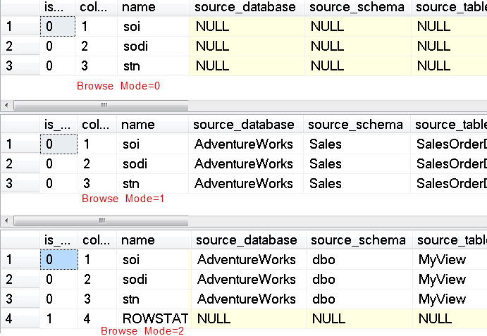 SQL SERVER - sp_describe_first_result_set New System Stored Procedure in SQL Server 2012 describefirst1 