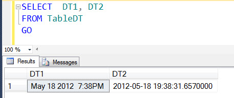 SQL SERVER - Saturday Fun Puzzle with SQL Server DATETIME2 and CAST dt1 