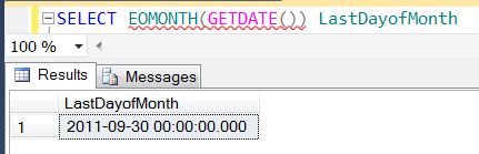 SQL SERVER - Denali - Date and Time Functions - EOMONTH() - A Quick Introduction eomonth1 