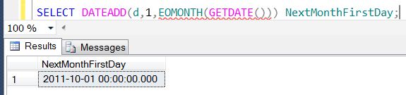 SQL SERVER - Denali - Date and Time Functions - EOMONTH() - A Quick Introduction eomonth5 