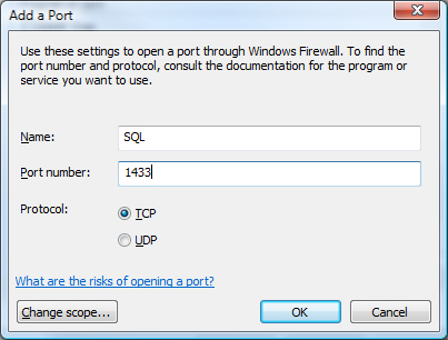 SQL SERVER - FIX : ERROR : (provider: Named Pipes Provider, error: 40 - Could not open a connection to SQL Server) (Microsoft SQL Server, Error: ) e40_5 