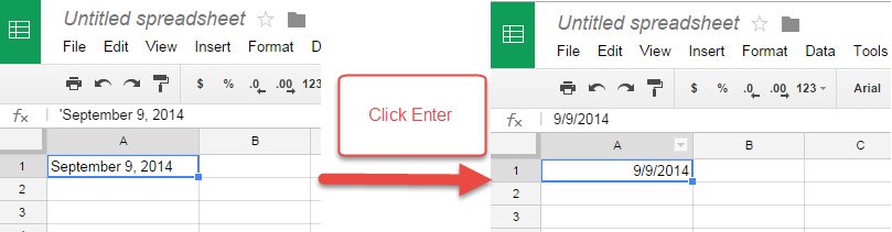 Google Drive Trick - Google Spreadsheet Formatting Dates to String googlespreadsheet1 