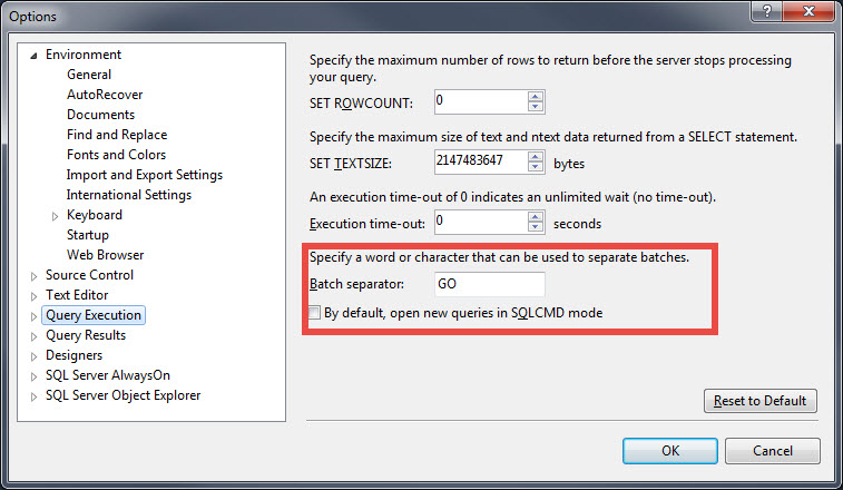 Interview Question of the Week #009 - Is GO T-SQL Statement? gostatement2 