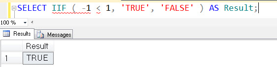 SQL SERVER - Denali - Logical Function - IIF() - A Quick Introduction iif1 