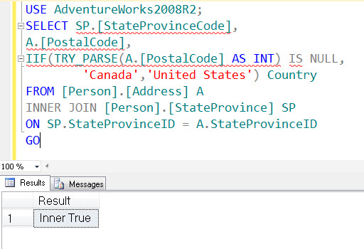 SQL SERVER - Denali - Logical Function - IIF() - A Quick Introduction iif5 
