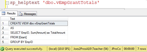 SQL SERVER - Tips from the SQL Joes 2 Pros Development Series - Introduction to Views - Day 23 of 35 j2p_23_2 