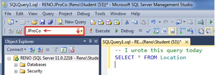 SQL SERVER - SQL Basics: Running SQL Code - Day 2 of 10 j2pbasics-2-2 