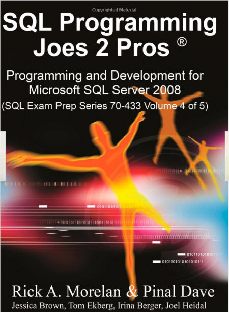 SQL SERVER - Win a Book a Day - Contest Rules - Day 0 of 35 joes2pros4 