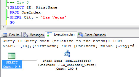 SQL SERVER - Query Optimization - Remove Bookmark Lookup - Remove RID Lookup - Remove Key Lookup keylook4 