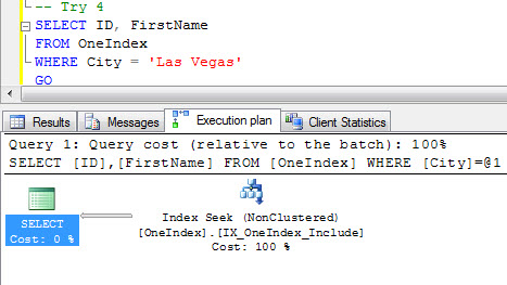 SQL SERVER - Query Optimization - Remove Bookmark Lookup - Remove RID Lookup - Remove Key Lookup keylook5 