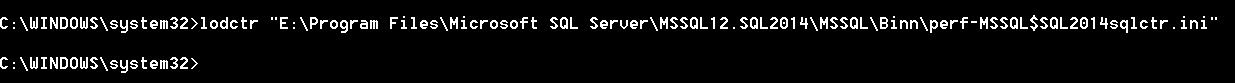 SQL SERVER - Performance Counter Missing: How to Get Them Back? lodctr-05 
