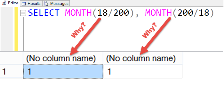SQL SERVER - Puzzle with MONTH Function - Win USD 50 Amazon Gift Card monthcontest 