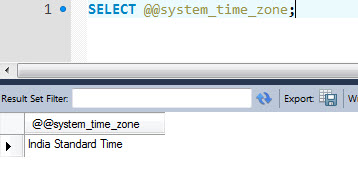 MySQL - How to Detect Current Time Zone Name in MySQL timezone 