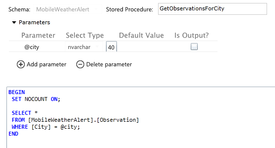 SQL SERVER - Invoking a Stored Procedure from Azure Mobile Services - Notes from the Field #066 notes66-1 