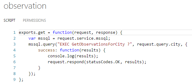 SQL SERVER - Invoking a Stored Procedure from Azure Mobile Services - Notes from the Field #066 notes66-3 