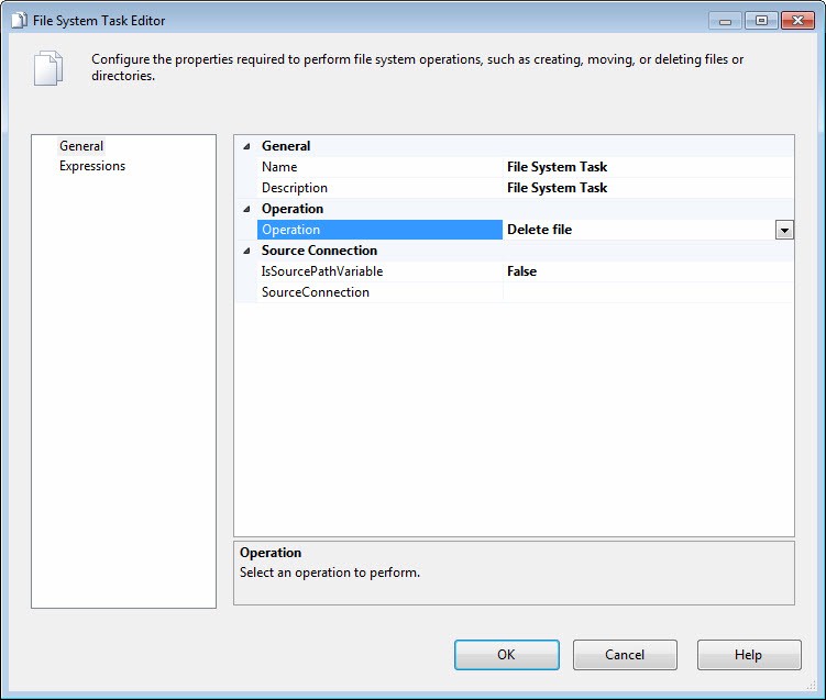 SQL SERVER - The Basics of the File System Task, Part 1 - Notes from the Field #071 image003 
