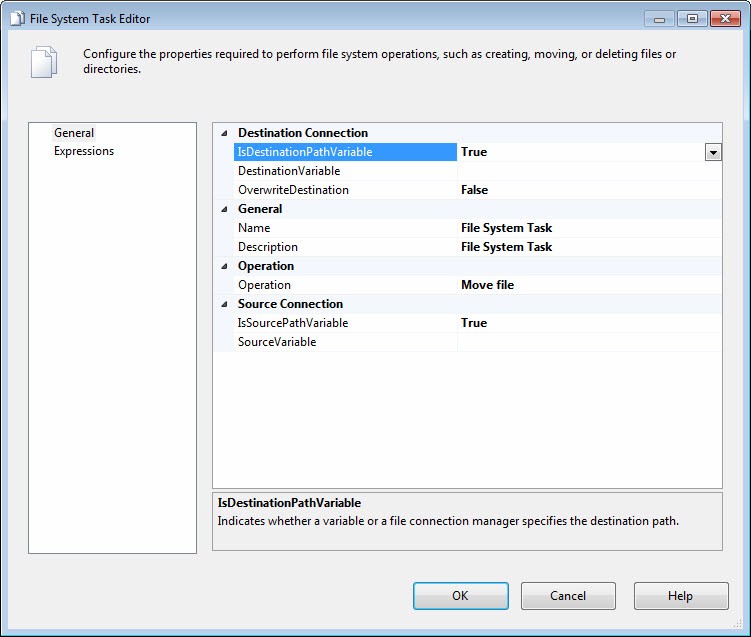 SQL SERVER - The Basics of the File System Task, Part 1 - Notes from the Field #071 image006 
